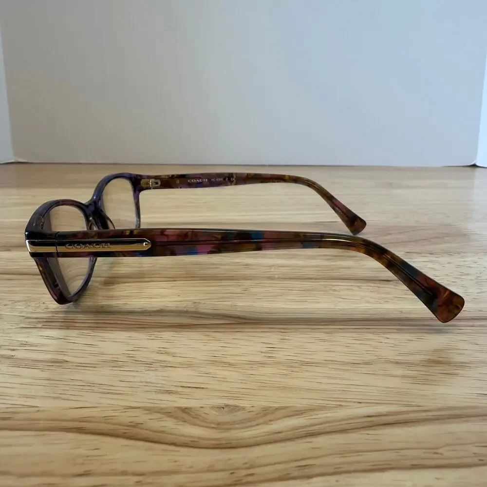 Coach HC6065Z 5288 Eyeglass Frames Confetti Purple 51-17-135 RX-Ready Glasses - Picture 6 of 11